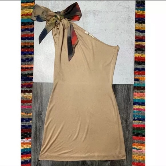 Chloe Dresses & Skirts - Chloé Champagne One Shoulder Mini Dress